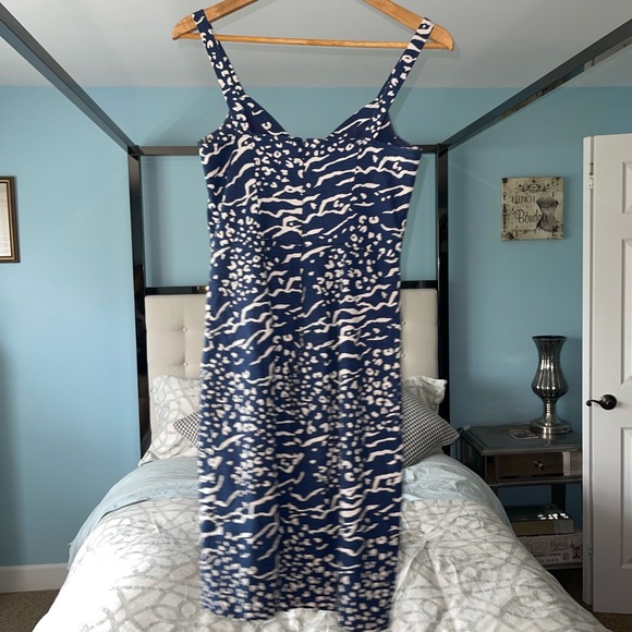 Tanya Taylor Abstract Animal Printed Antonia Dress Linen Blend {$495 Retail} 0 - Picture 4 of 9